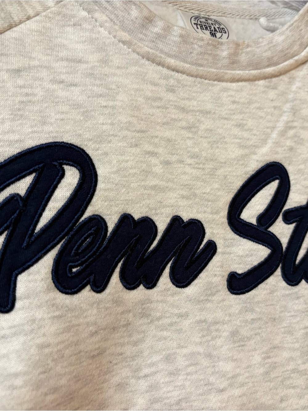 Rivalry Threads Penn State Crewneck with Navy Script